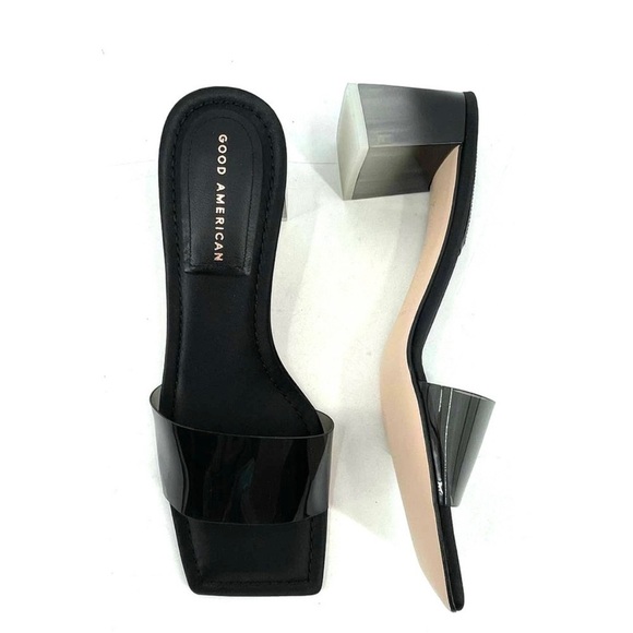 NIB / Good American / Block Heel Slide / Size 8 - Picture 2 of 7
